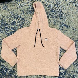 Fila Fuzzy Pink Peach Sweatshirt Hoodie, Size S